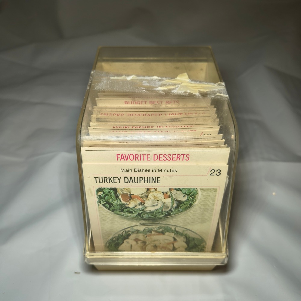 Vintage Weight Watchers & Betty Crocker Recipe Card Library Box Set Retro 1970s